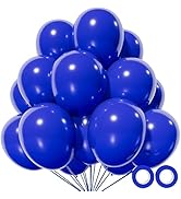 110pcs Blue Balloon 12 inch, Blue Latex Balloon for Birthday Party Baby Shower Wedding(with 2 Rib...