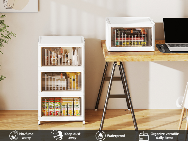 4 Tier Plastic Storage Bins