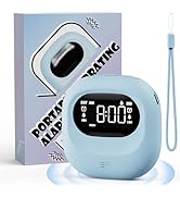Roxicosly Bed Shaker Alarm Clock, Loud Alarm Clock for Heavy Sleepers, Cordless Travel Vibrating ...