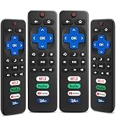 (Pack of 4) for Roku-TV-Remote-Control-Replacement, Universal Remote for TCL/Onn/Hisense/Sharp/Ph...
