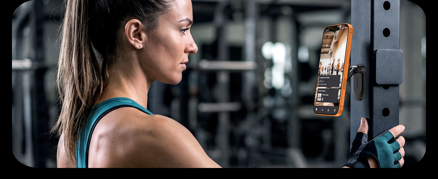 Beyond the Gym: Perfect for recording workouts, following recipes on a fridge, or video calls.