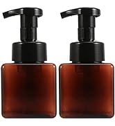 FOMIYES 2Pcs Foaming Soap Dispenser 250ml Refillable Foam Liquid Hand Soap Empty Pump Bottle Sham...