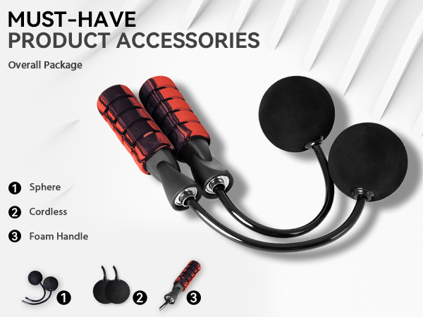 Weighted Jump Rope for Fitness Ropeless Bod Rope High Speed Skipping Rope Cordless Jumping Rope