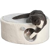 Sunhoo Elevated Cat Beds for Indoor Cats Enclosed House Hideaway Raised Kitty Hammock Large with ...