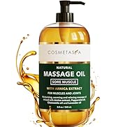 Cosmetasa Sore Muscle Massage Oil - 8.8 oz Soothes Muscle and Joint with Arnica Extract, Peppermi...
