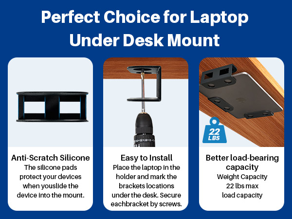Under Desk Laptop Storage Mount