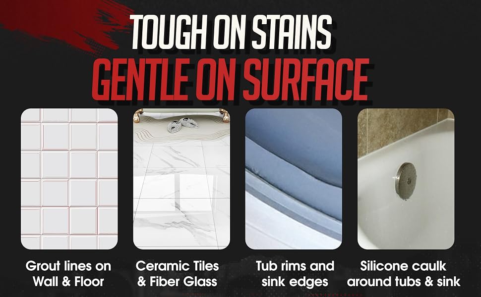 Safe on most Bathroom Surfaces