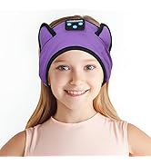 KIDSBAND Kids Bluetooth Headphones, Sleep Headband [Wireless &amp; Wired Palyback 2in1] Wired with Mi...