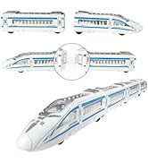 OTONOPI Toy Train Set, Die-cast Bullet Train with Magnetic Connectors, Subway High Speed Locomoti...
