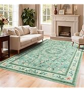 GarveeHome Washable 5x7 Non Slip Spring Area Rugs for Living Room Bedroom Dining Room Vintage Ins...