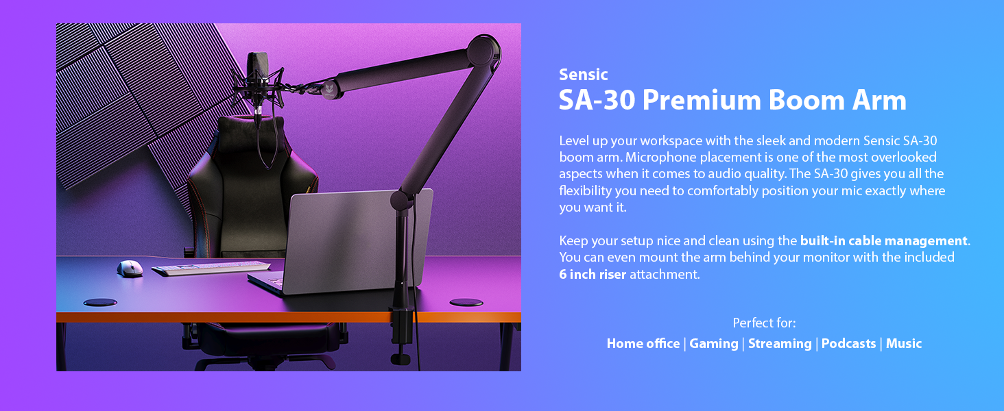 HyperX QuadCast microphone stand Razer Seiren Mini Microphone stand Rode Podmic Microphone arm