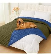 Smiry Waterproof Dog Bed Cover Blanket, Soft Reversible Pet Blanket, Washable Leakproof Cats Dogs...