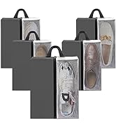 5 Pack Travel Shoe Bags for Packing, Waterproof Shoe Bags for Travel Women,Sneaker bag, Large Sho...