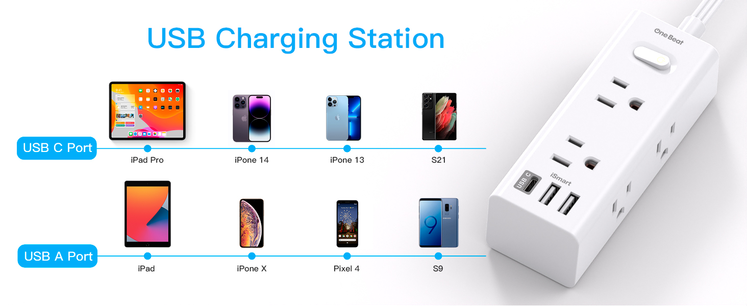 Power Strip with usb ports