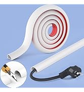 UOMTFAI Wall Cord Hider 78 Inch - Self-Adhesive Wire Cover Raceway for Walls, Flexible PVC Cable ...