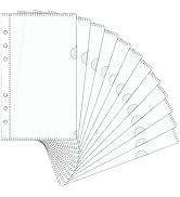 Mogoostry A6 Binder Pocket Cash Envelope Side Open Binder Insert Pocket for 6-Ring Budget Binder ...