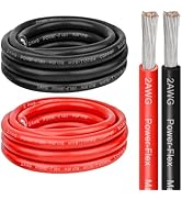 2 Gauge Marine Wire, 2 AWG Tinned Copper Electrical Wire, Boat Cable for Automotive, Solar, Car A...