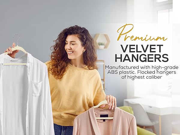slim Velvet hangers space saving black felt non slip closet adult room slim thin bulk set gray cloth