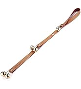 CATHYLIFE Leather Dog Doorbells for Door Knob/Potty Training/Go Outside, Length Adjustment Copper...
