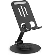 HZZADZXW Metal Cell Phone Stand for Desk, Multi-Angel Adjustable 360° Rotation Desktop Phone Hold...