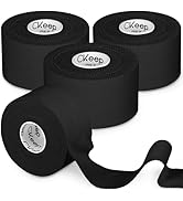 CKeep Athletic Tape, 4 Pack Black Sports Tape, Very Sturdy No Glue Residue, Wrist Ankle Tape for ...