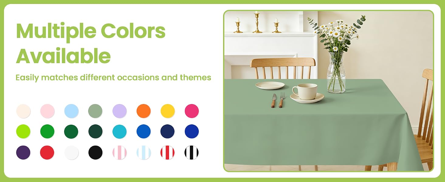 Sage Green table cloths