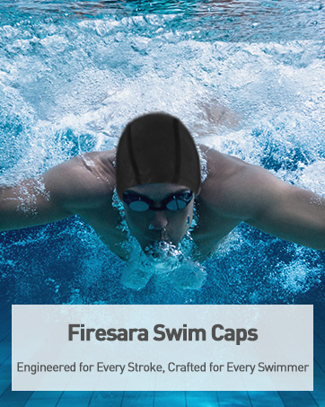Firesara Fishtail Fabric Swim Cap