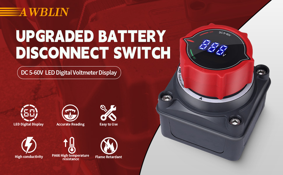 5-60V LED DIGITAL BATTERY SWITCH