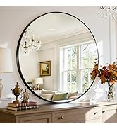 Antok Wall Mirror, 24"x24" Bathroom Vanity Mirror, Anti-Rust HD Tempered Glass, Wall Mounted Mirr...