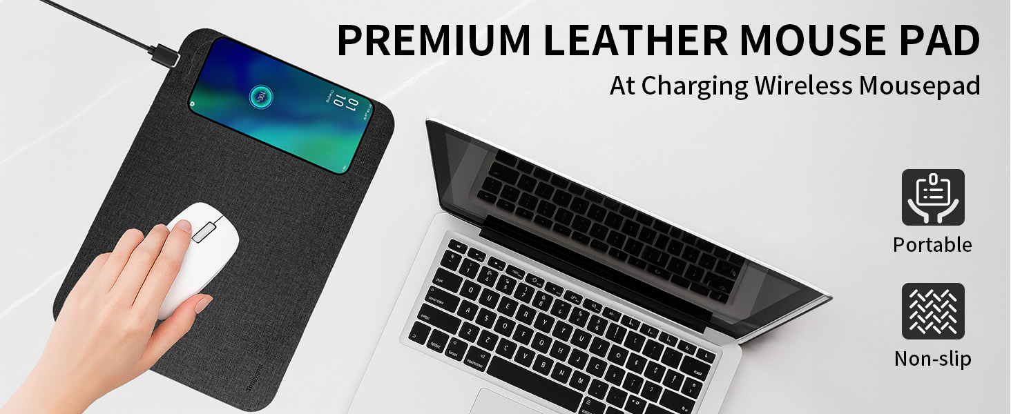 wireless chariging mouse pad