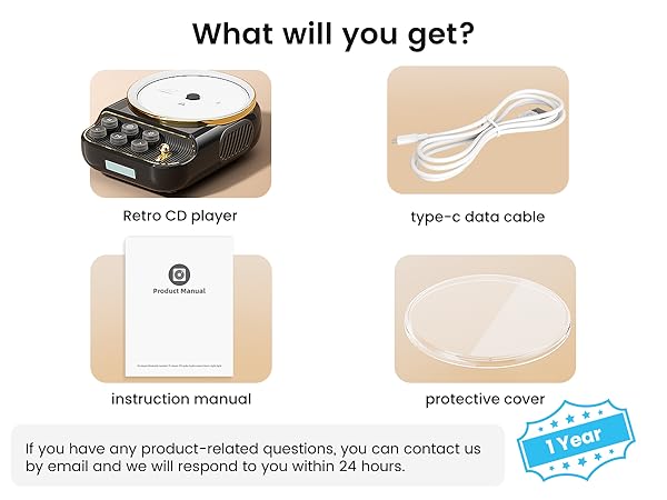 retro cd player with bluetooth