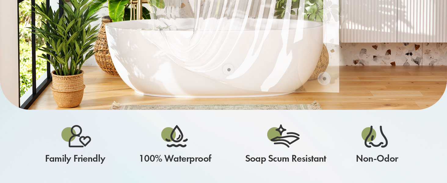 shower curtain liner shower liner clear waterproof shower curtain liner
