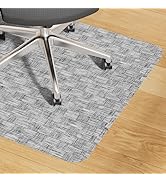Yecaye Office Chair Mat for Hardwood Floor,35" x 47" Under Computer Desk Floor Protects for Rolli...