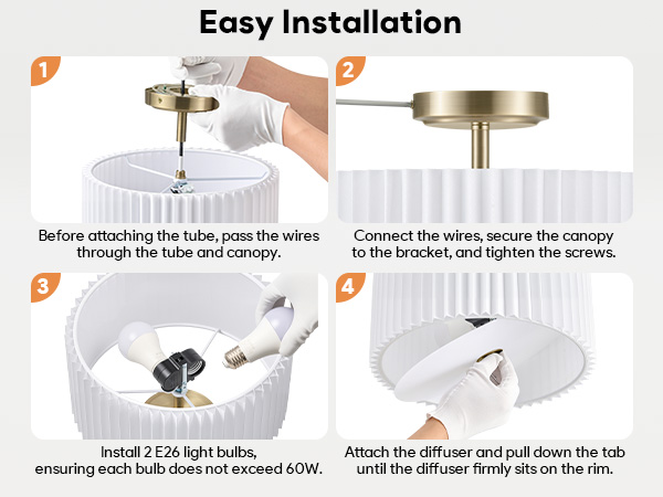 Semi Flush Mount Ceiling Light