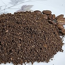 Put coffee grounds at the bottom