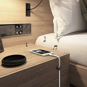 Organize your nightstand (keep your bedtime charger within reach, no more fumbling).