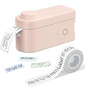 Makeid Label Maker Machine with Tape - Compatible with 9/12/16mm Waterproof Tape, Portable &amp; Rech...