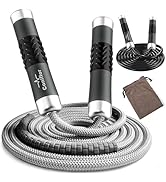Coniflor Weighted Jump Rope, 1LB Tangle-Free Ball Bearing Rapid Speed Skipping Rope for Men Women...