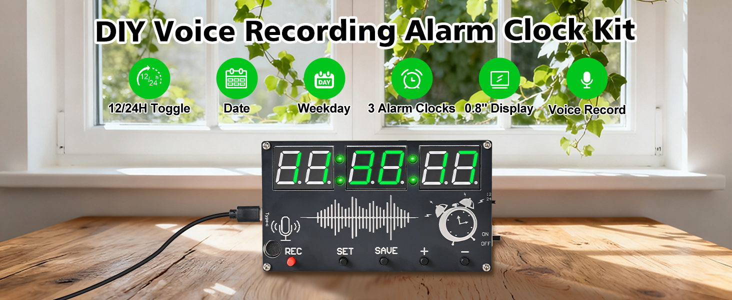 DIY Voice Recording Alarm Clock