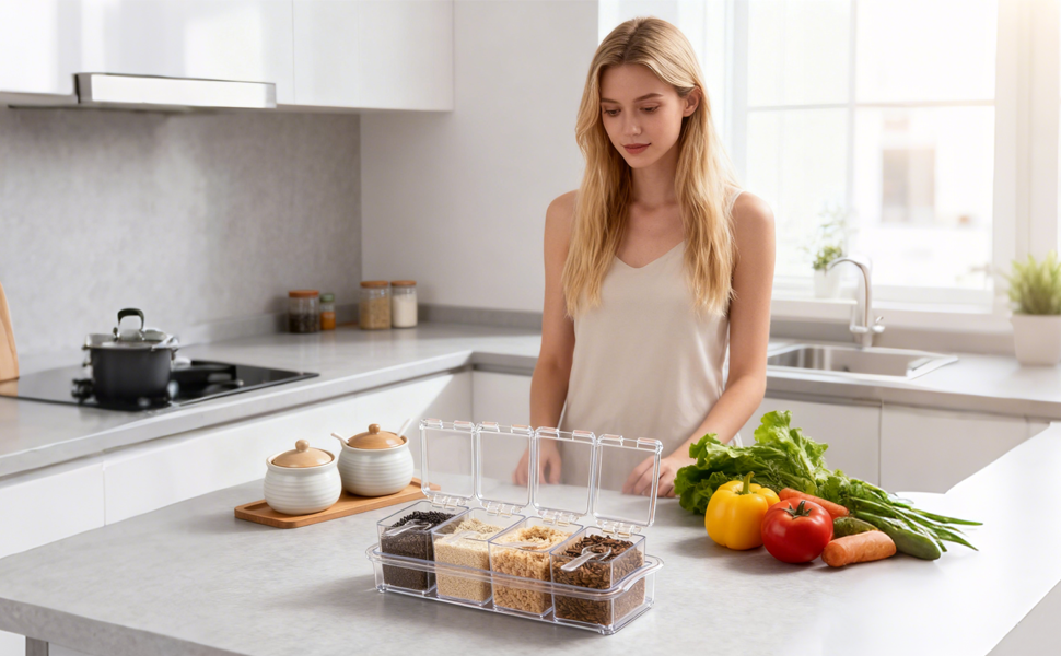 clear-spice-jars-with-tray-organizer