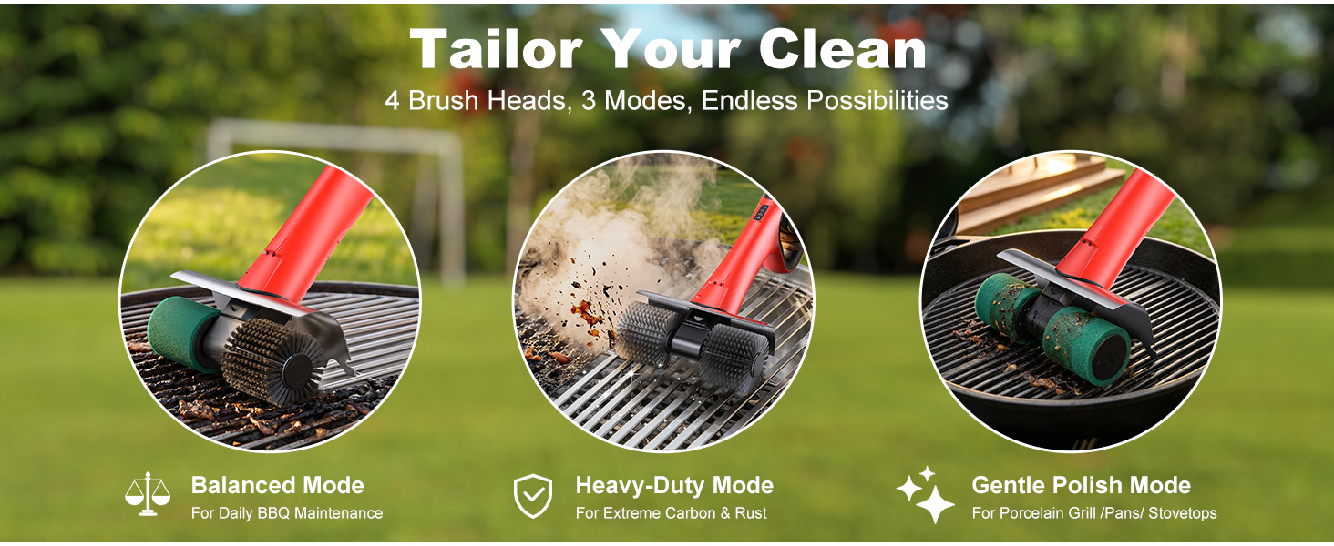 motorized grill brush