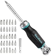 DURATECH Multi-bit Ratcheting Screwdriver, 38-Piece Magnetic Screw Drivers with Bits Storage Hand...