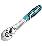 DURATECH 3/8-Inch Drive Ratchet, 90-Tooth Quick-release Ratchet Wrench, Drive Ratchet Injection H...
