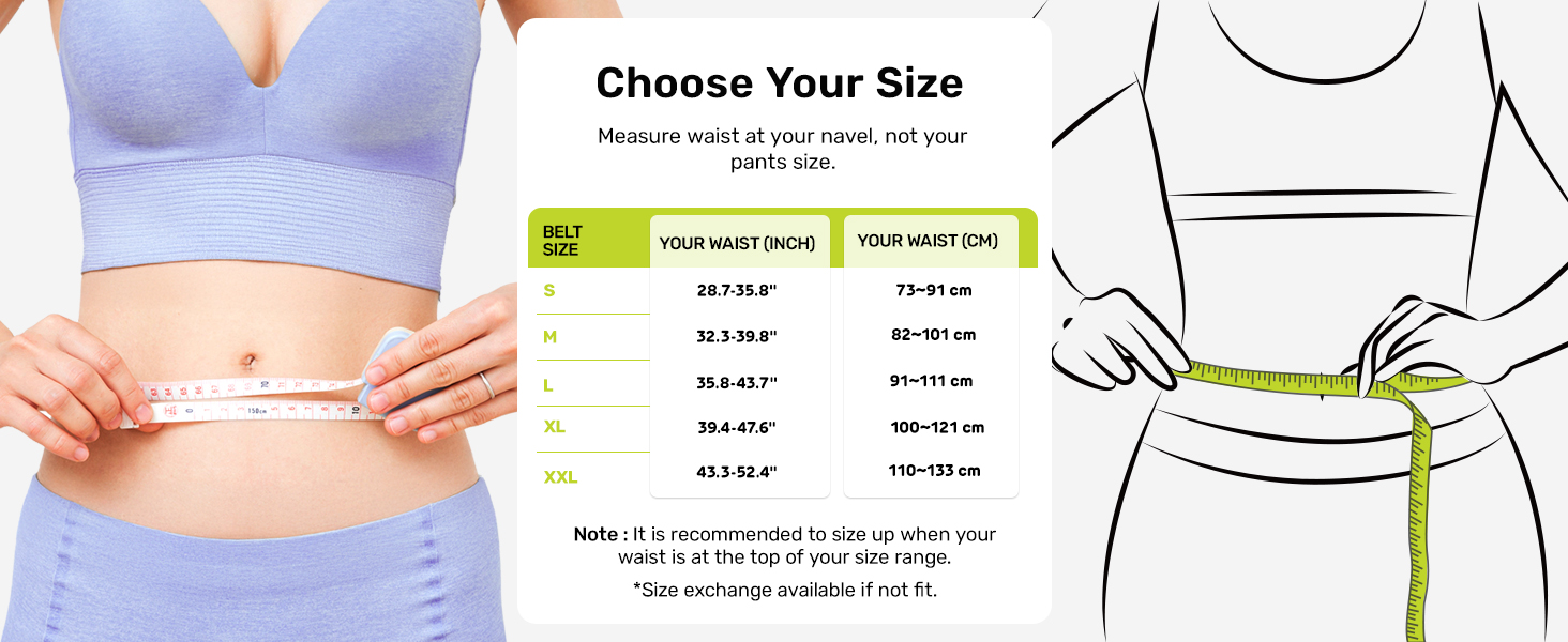 Size chart diagram showing measurements and dimensions in pink and white color scheme