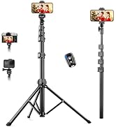 71" Tripod for iPhone, VICTIV Phone Tripod with Remote, Phone Tripod Stand for Travel, Compatible...