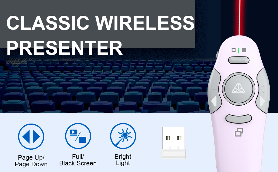 pc remote control bluetooth clicker pointer clicker for presentation