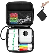HuiJuKeJi Mini Sticker Printer Case,High-capacity Hard Protective Box,Portable Travel Carrying Ca...