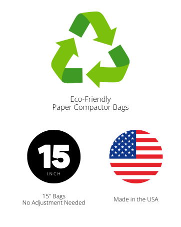 dano kitchen master paper heavy duty trash compactor bags