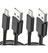 10Ft Micro USB Cable (2Pack) compatible with for Charging Fire HD6 7 810 Kids Edition and Chargin...