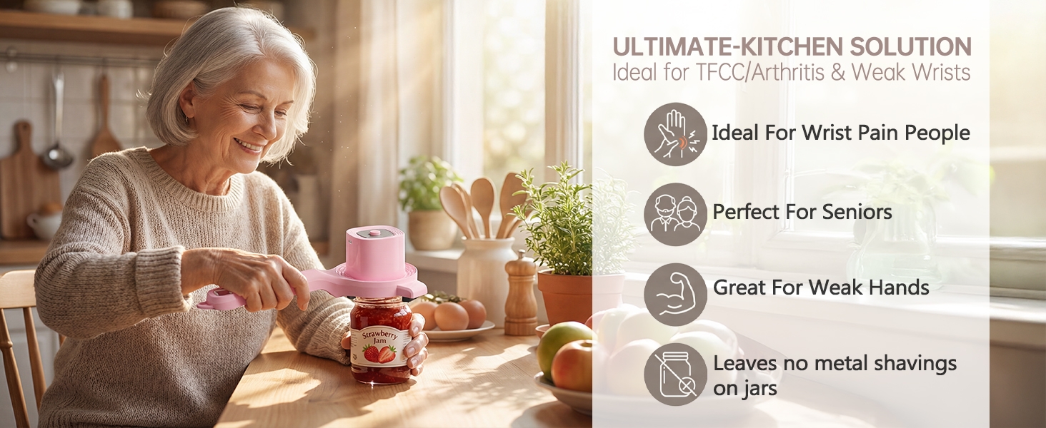 Electric Auto-adjust Jar Opener